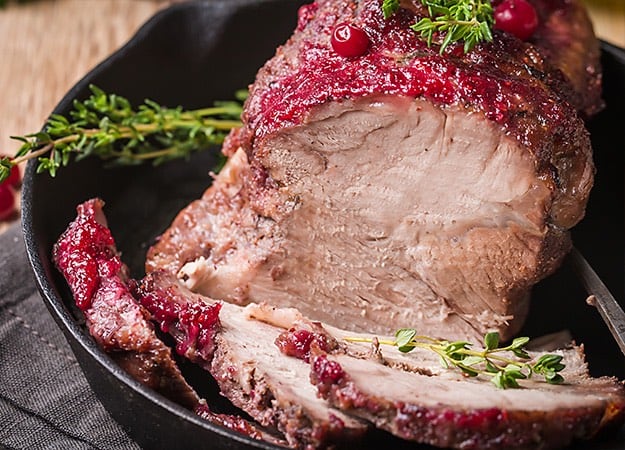 12Oaks-Baked meat with cranberry sauce and thyme-ss-#7. Roasted Lamb With Cranberry Sauce