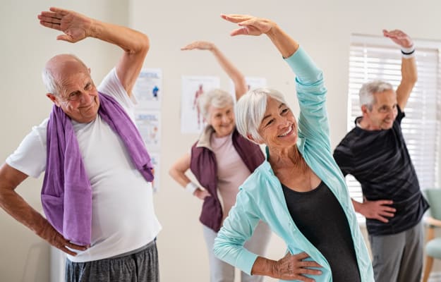 BLOG_12O_seniors-doing-exercises_Must-Try-Recreational-Activities-For-Elderly | Why Is It Important To Maintain Daily Recreational Activities For Elder Family Members?
