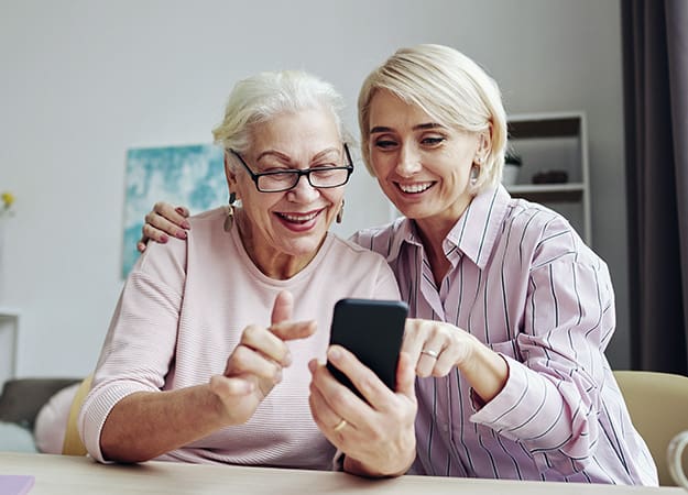 12Oaks-young woman helping senior mother using smartphone-as-4. Don’t Skip Research