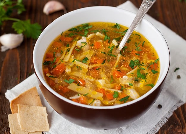 12Oaks-Homemade chicken soup with noodles-as-Post-Holiday Soups