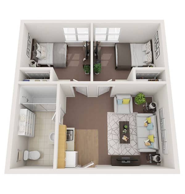 TWO BEDROOM