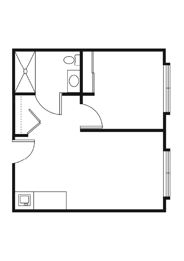 5. Wheeler Terrace Floor plans One Bedroom