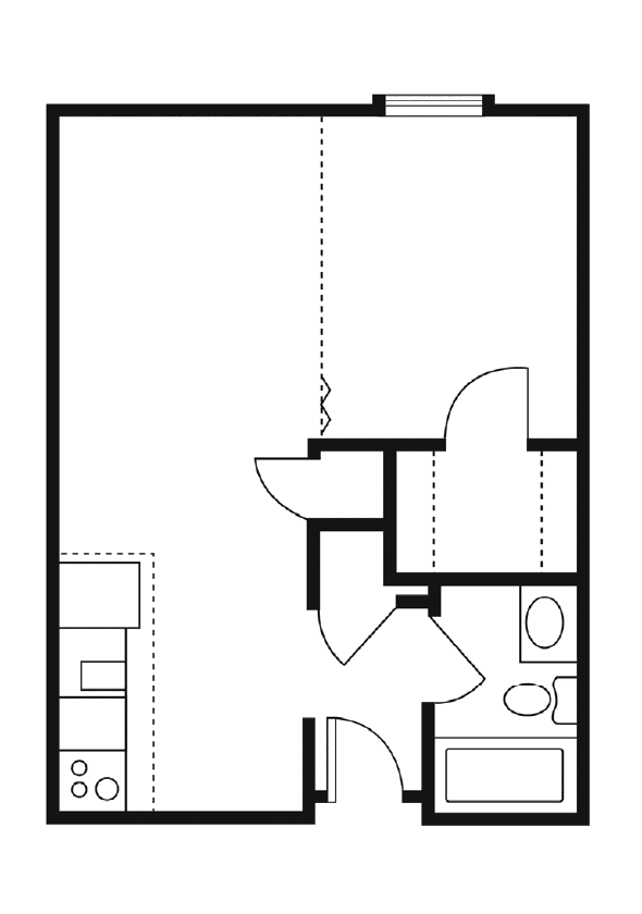 7. Cleburne Court Floor plans Studio 1