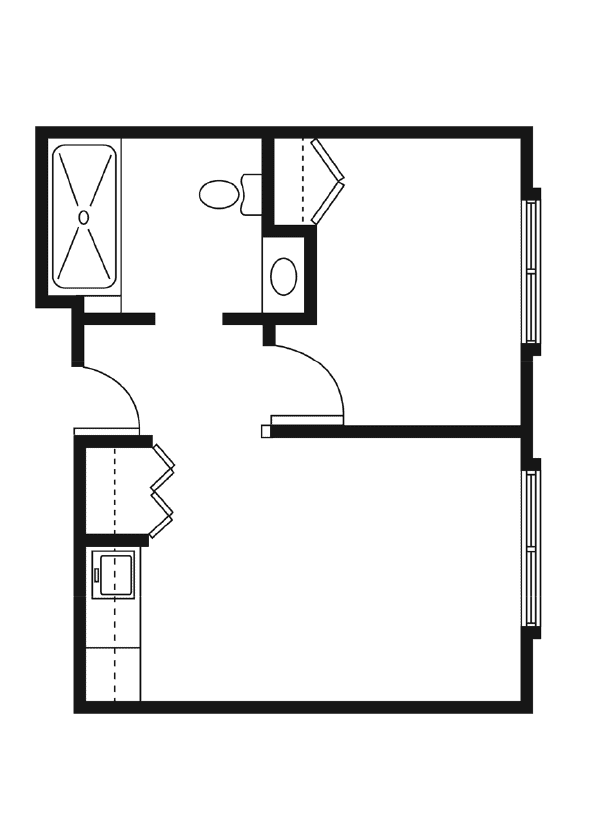 8. Bluebonnet Court Floor plans One Bedroom