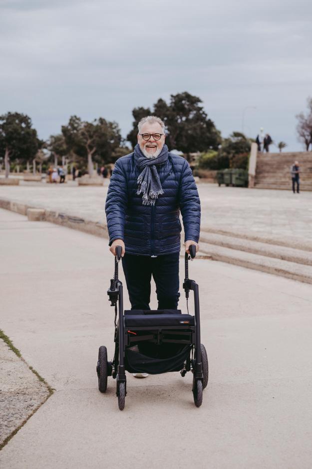 Man Walking with Walking Frame | benefits of walking for seniors px