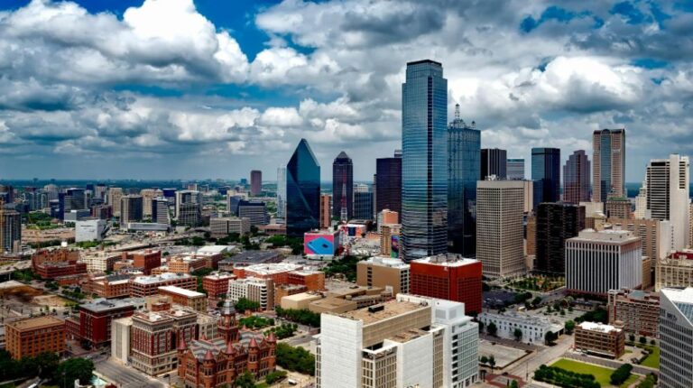 Aerial Photo of City Under White Clouds | fun activities in texas for seniors px featured image